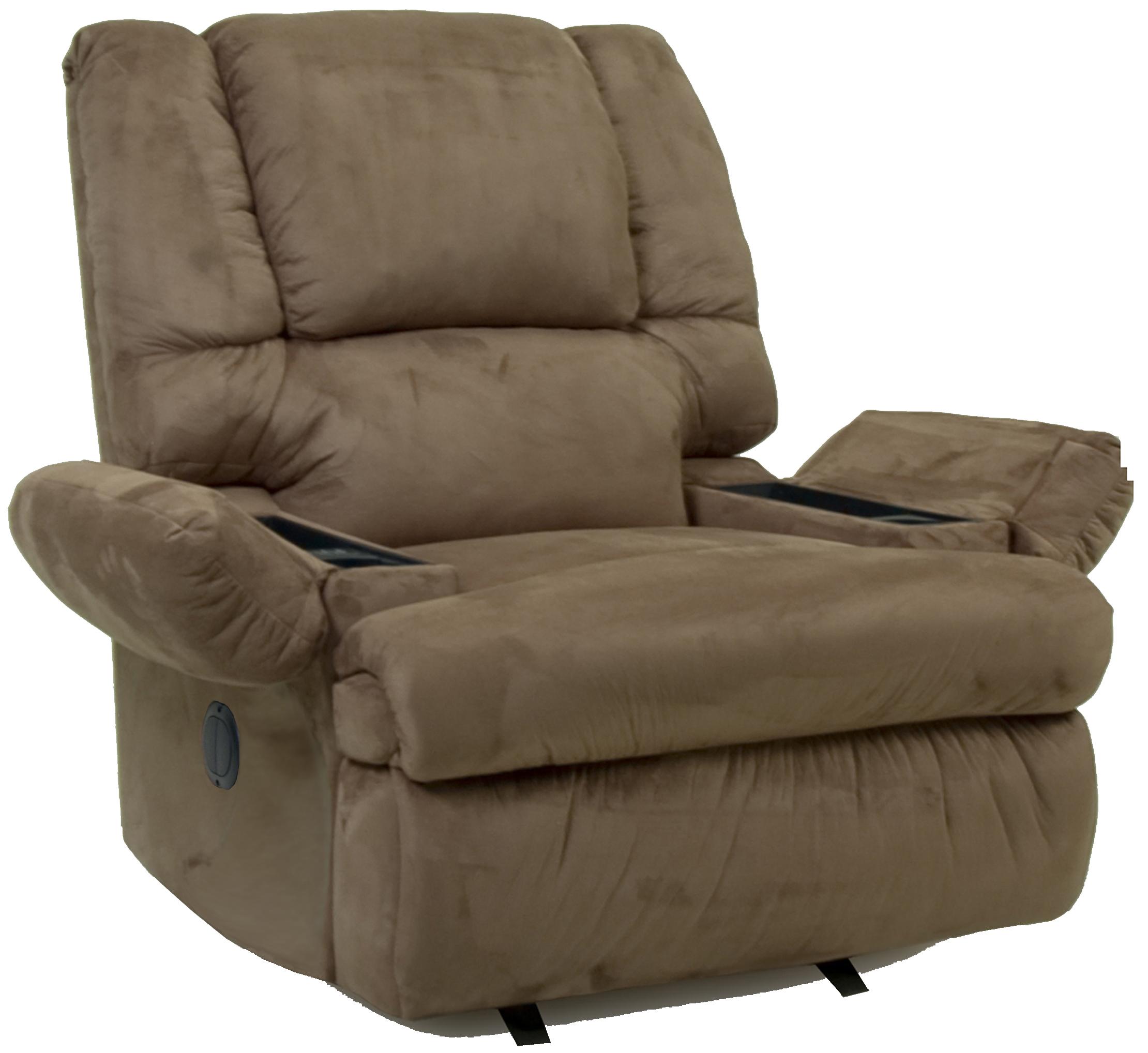 5598 Power Chaise Rocker Recliner with Storage Arms Rocker Recliners